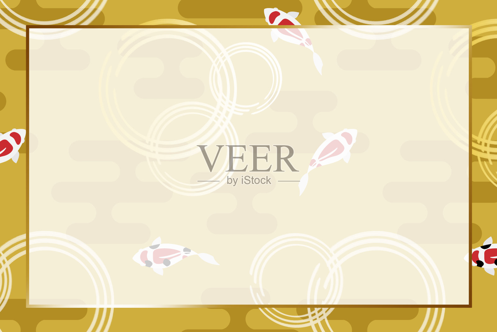 Nishikigoi背景设计模板素材