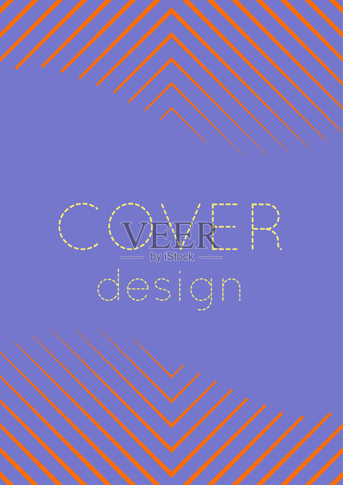 用渐变设置的极简封面模板插画图片素材