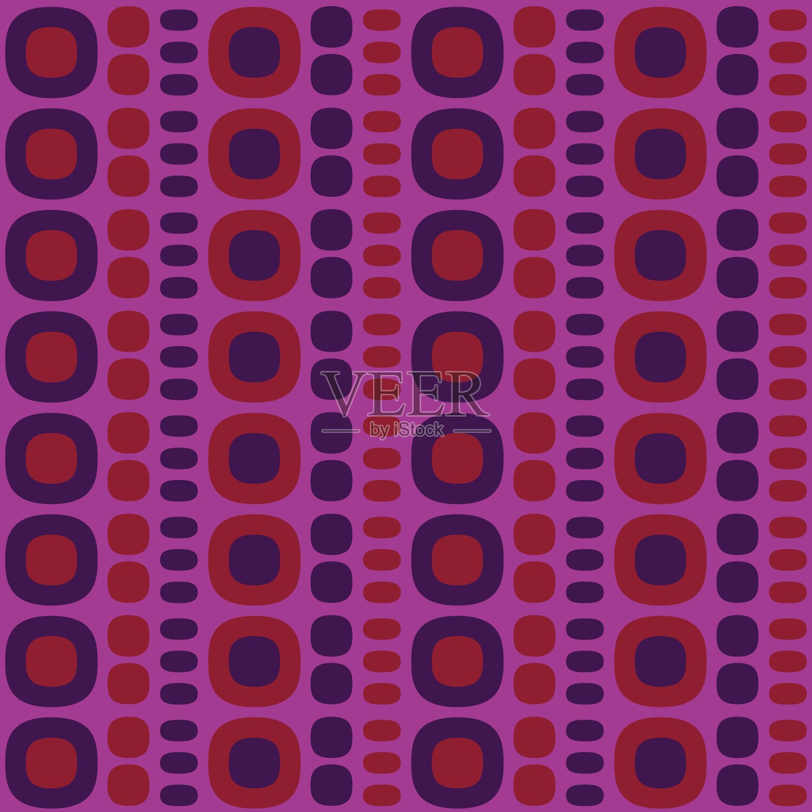 圆角抽象无缝模式-强调任何表面。插画图片素材