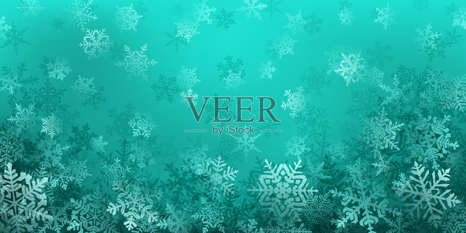 圣诞雪花的背景插画图片素材