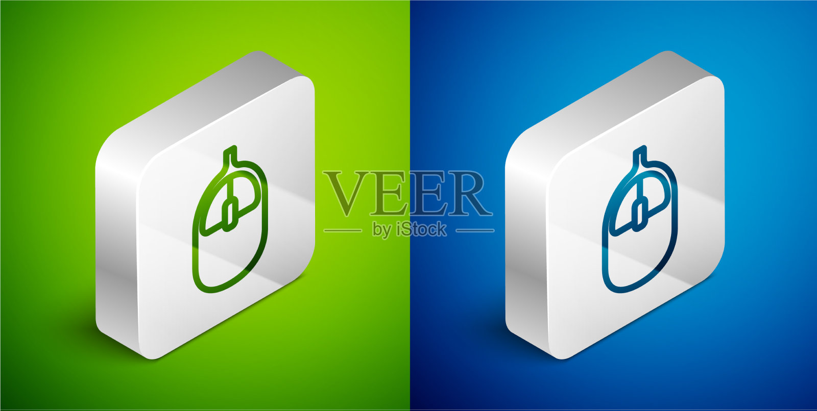 等距线电脑鼠标图标隔离上图标素材