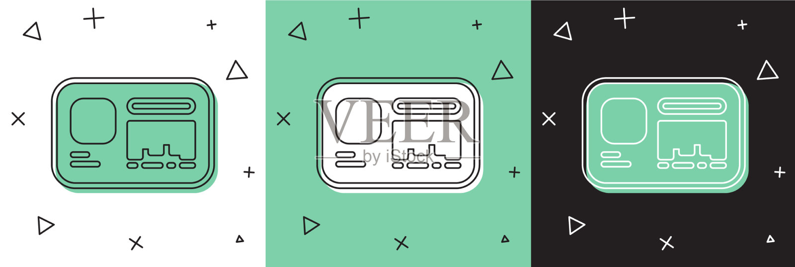 将标识牌图标隔离在白色上图标素材