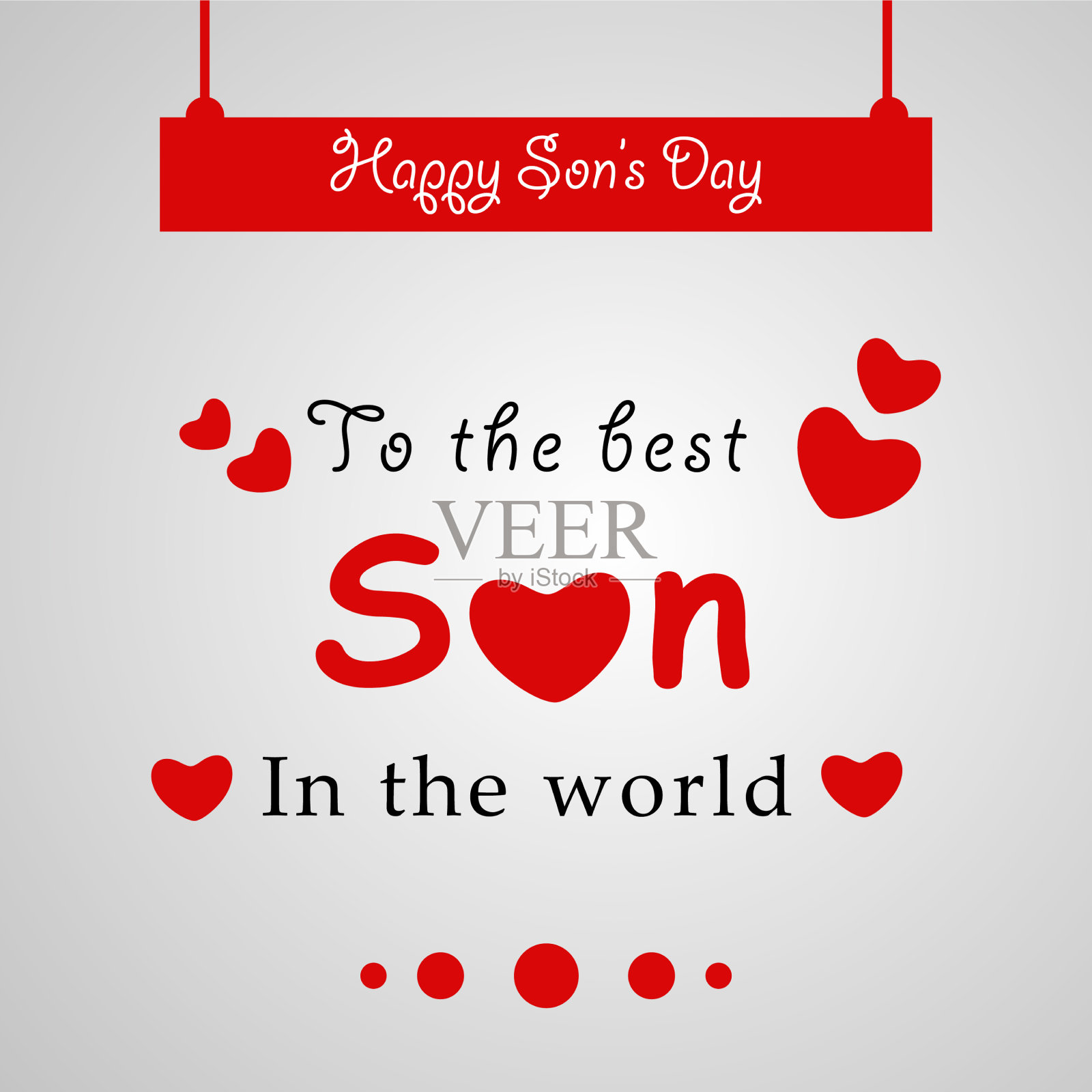 儿子女儿日背景插画图片素材