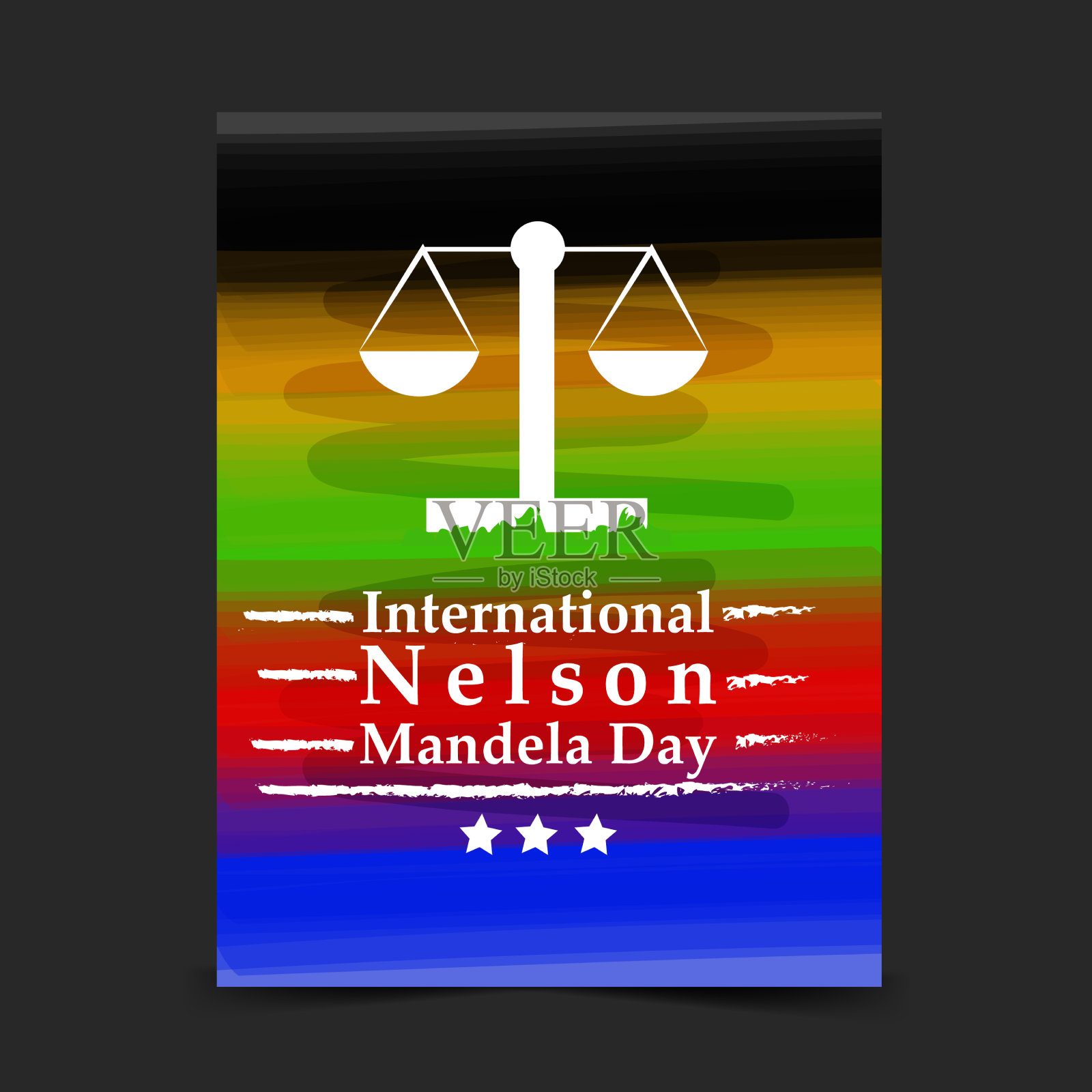 纳尔逊·曼德拉日背景插画图片素材