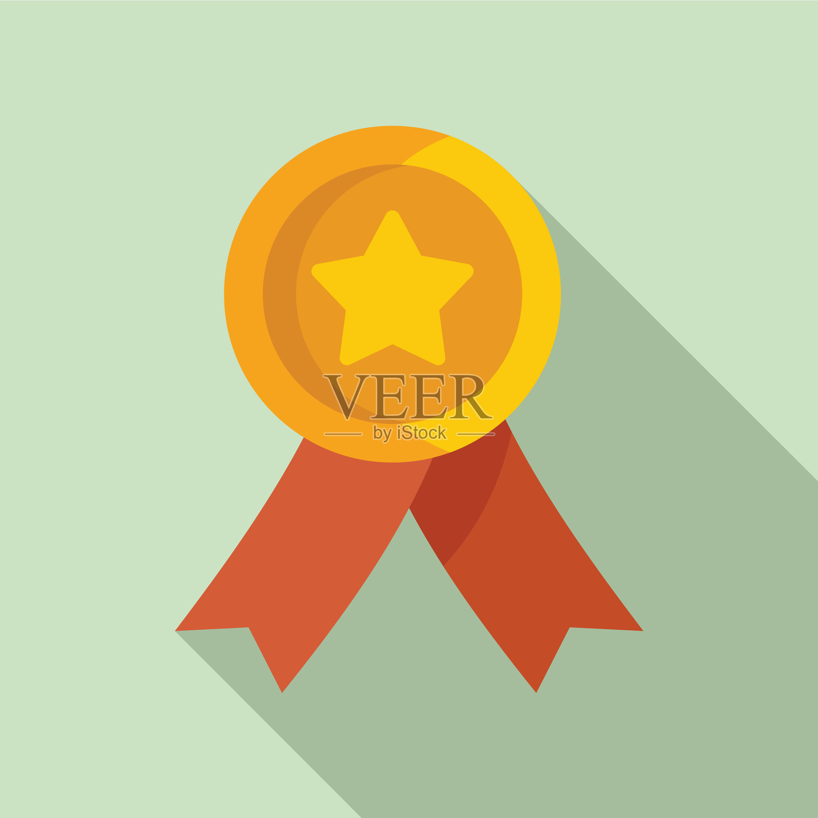 皇室会徽图标风格扁平插画图片素材