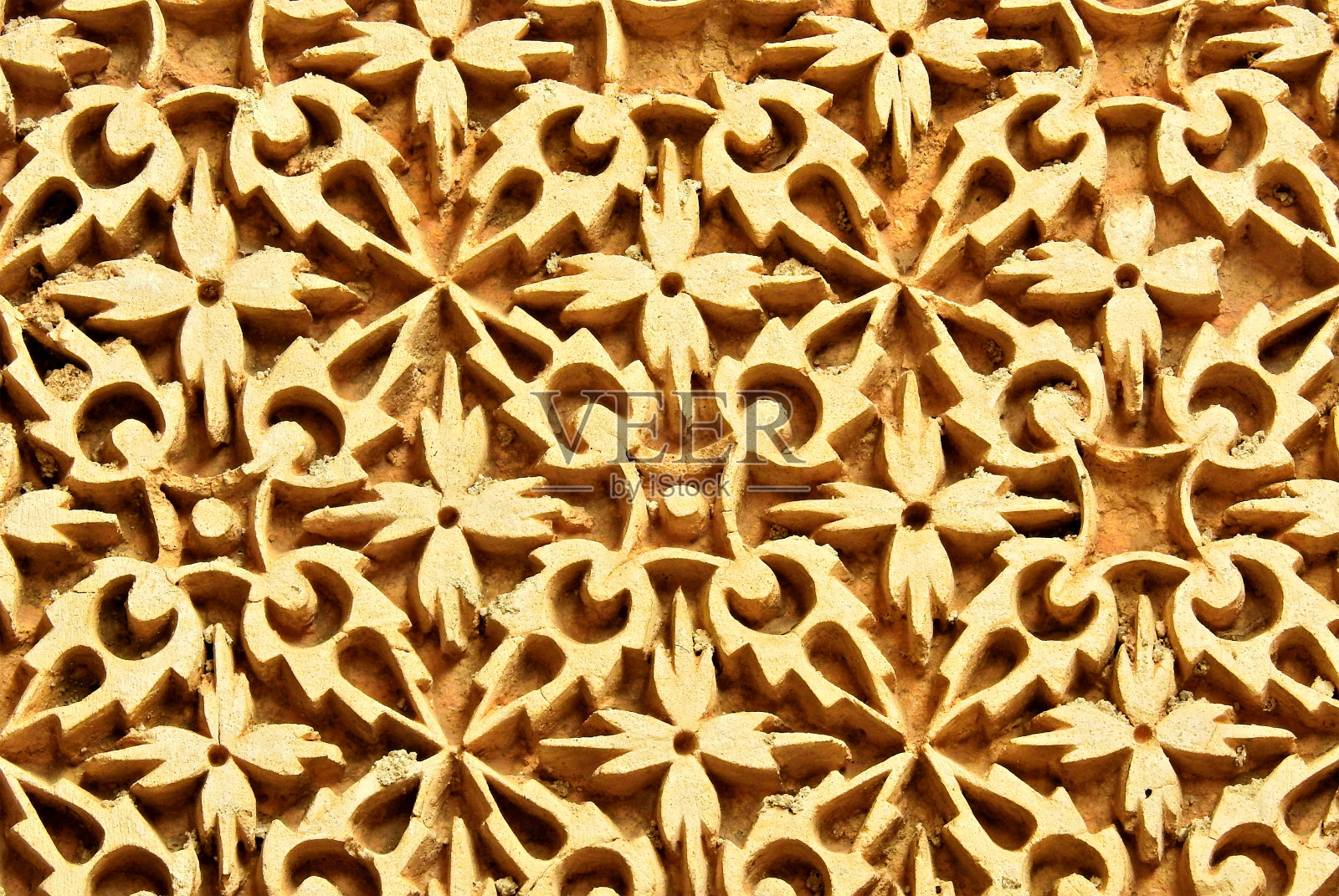 在印度海得拉巴的尼扎姆邦，Paigah noble的200年古墓的建筑细节照片摄影图片