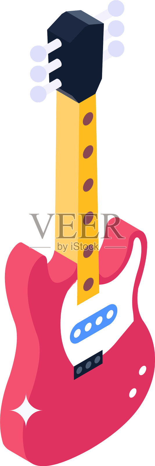 电子吉他插画图片素材