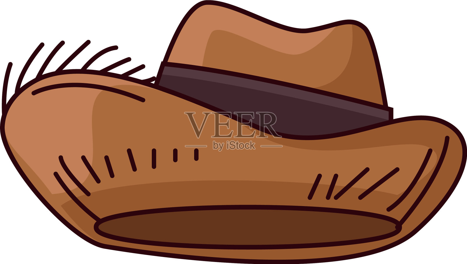 草帽的农民插画图片素材