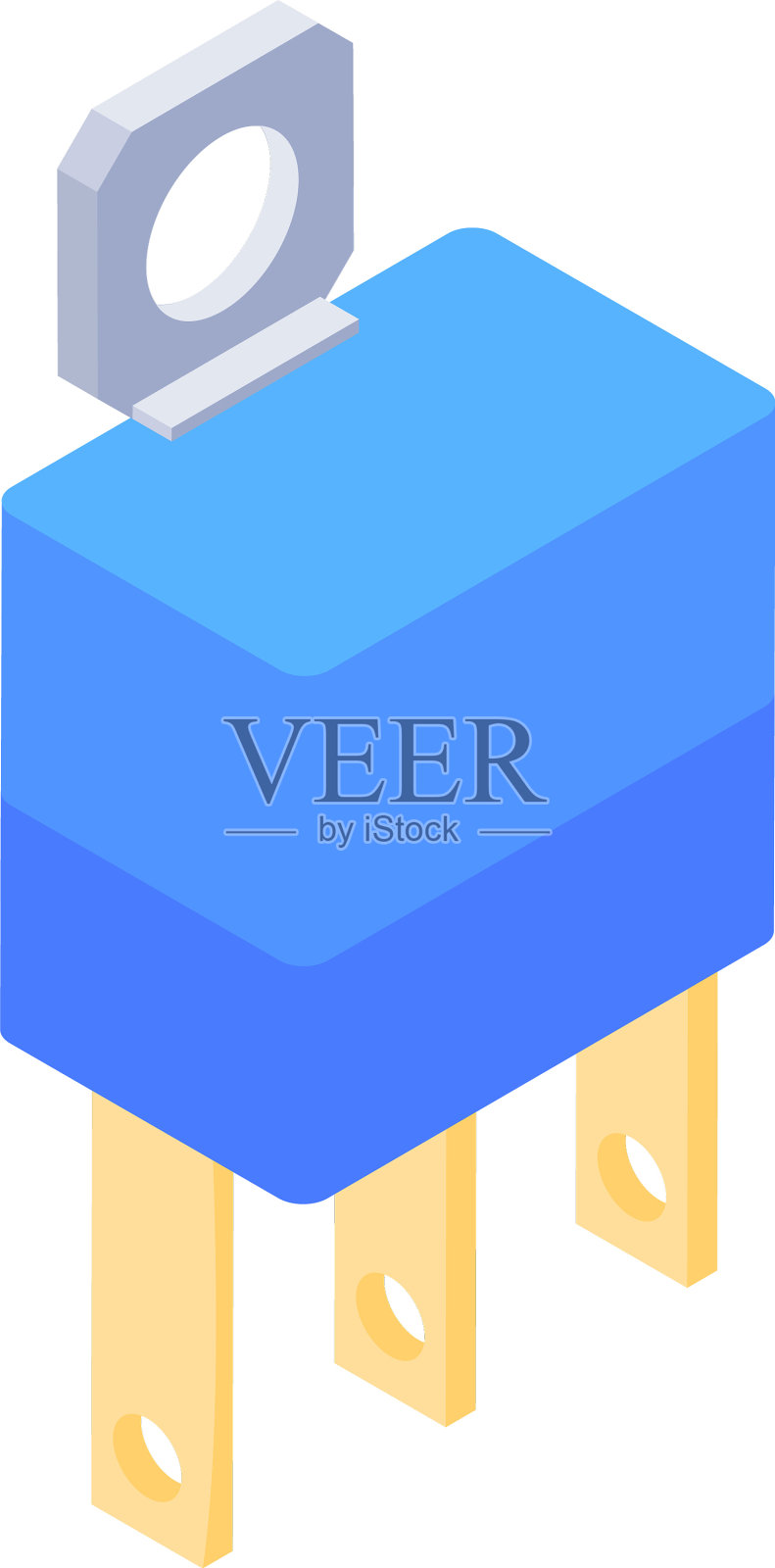 三叉插头插画图片素材