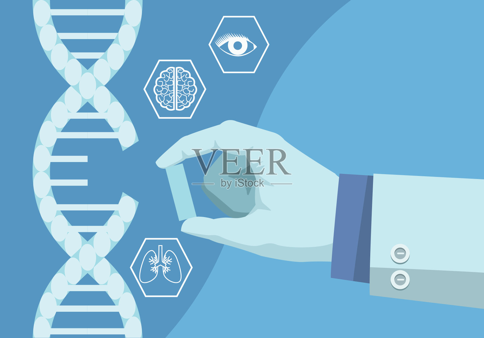 科学家的手工作插画图片素材