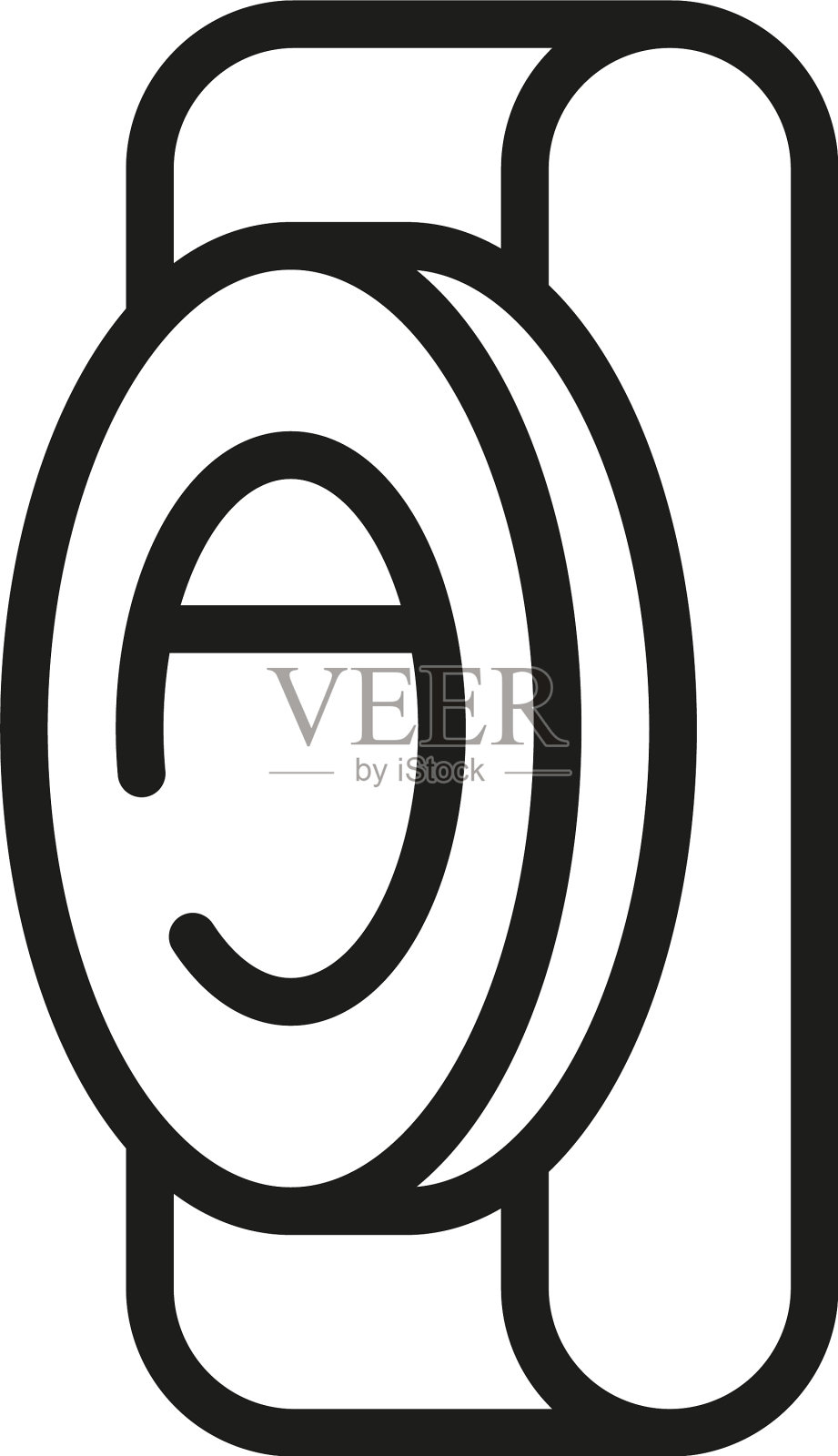 腕带图标轮廓风格插画图片素材