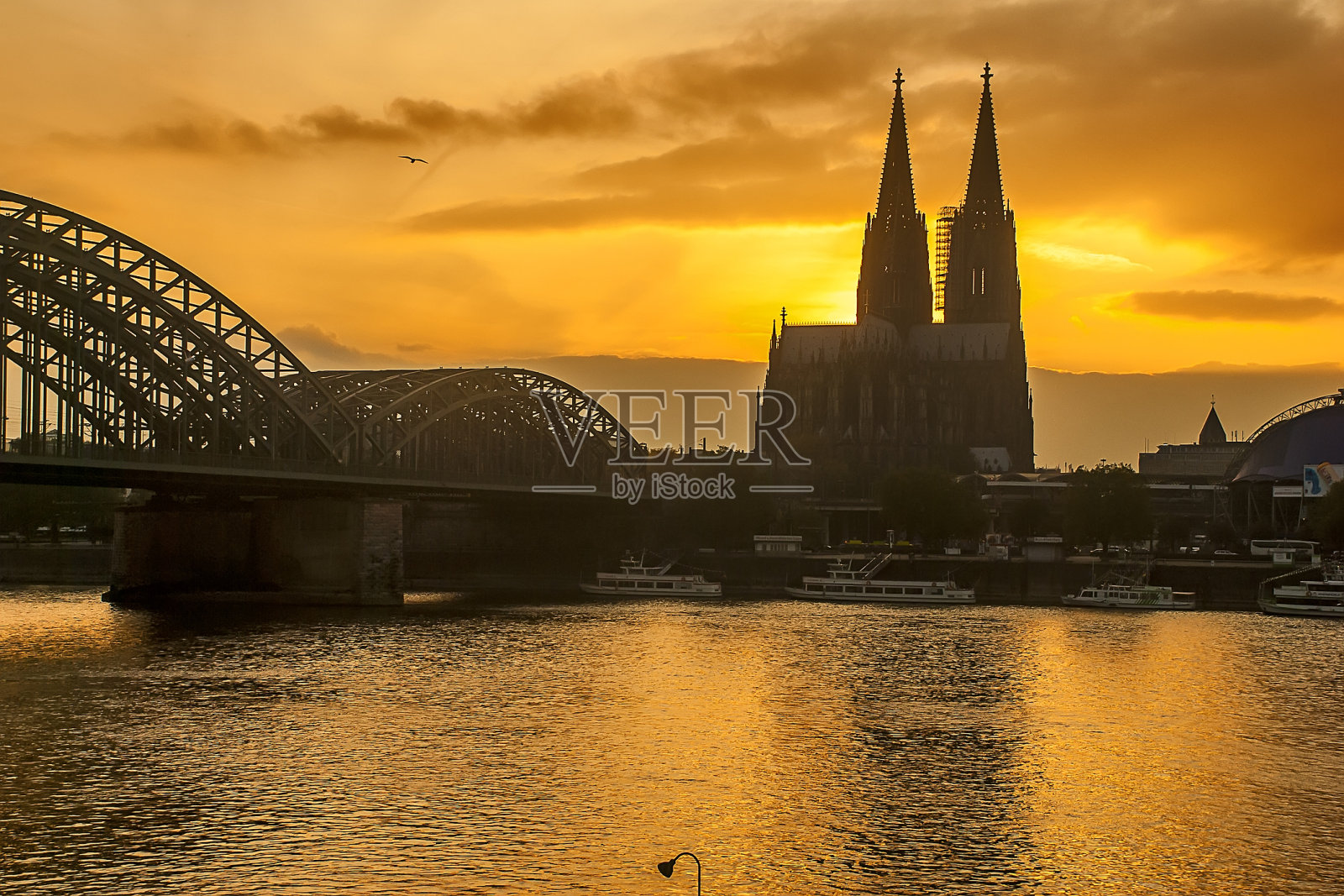 德国科隆拍摄的桥。2009年拍摄。照片摄影图片