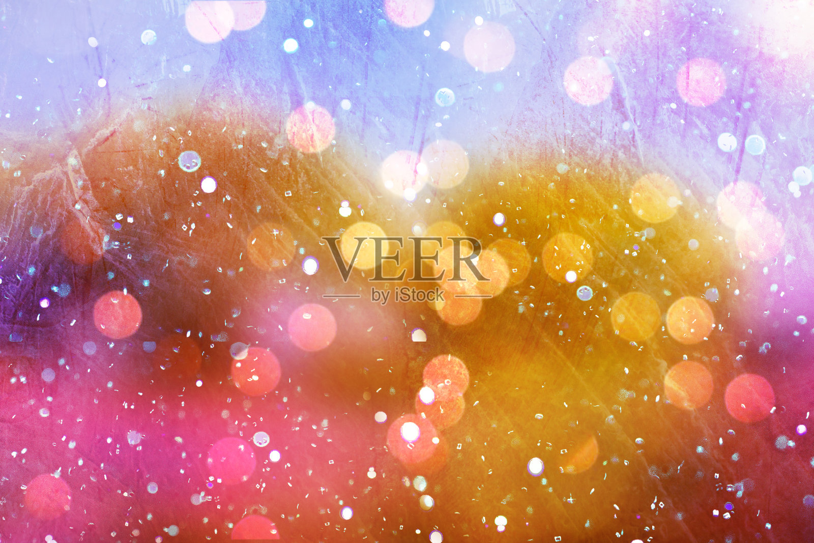 紫色背景上的光和尘埃粒子抽象背景照片摄影图片