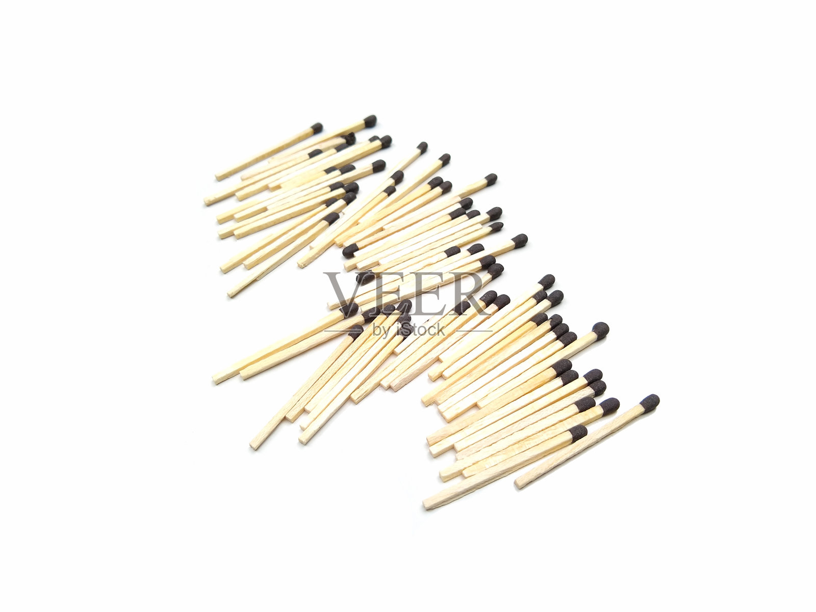 火柴棒隔离在白色背景上照片摄影图片