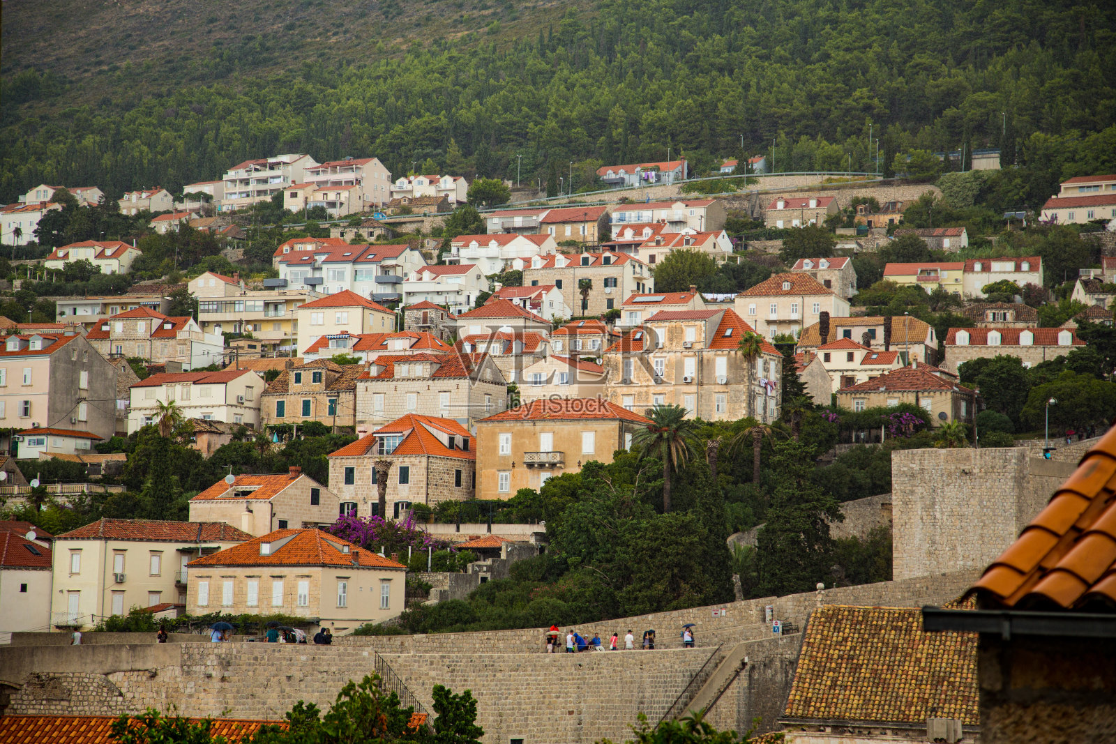 杜布罗夫尼克的街巷景观照片摄影图片