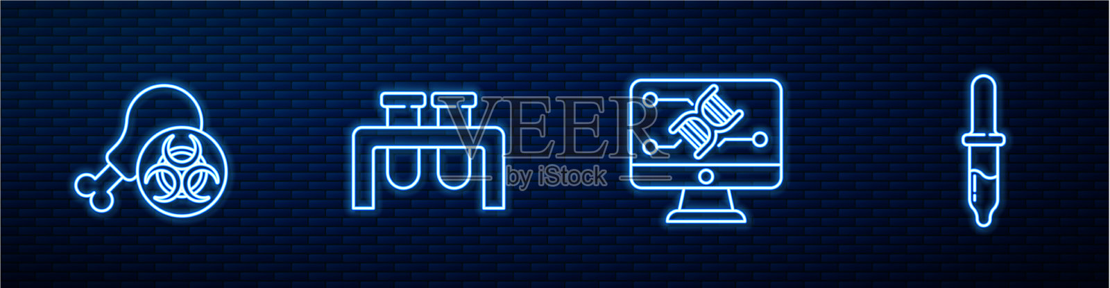 基因工程修改转基因插画图片素材