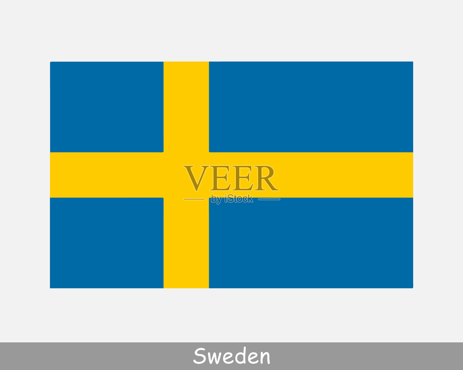 瑞典国旗瑞典国旗的图标插画图片素材