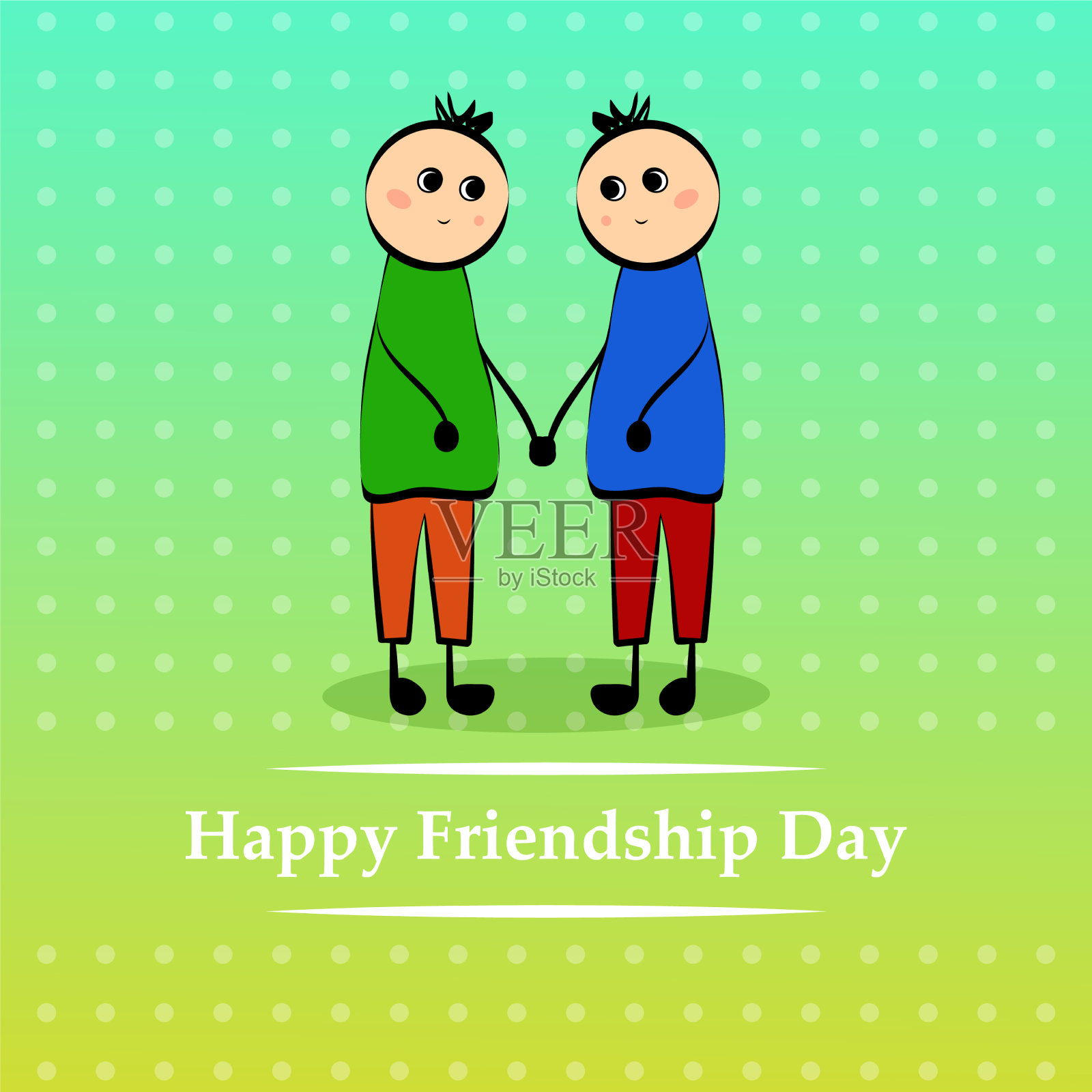 友谊日背景插画图片素材