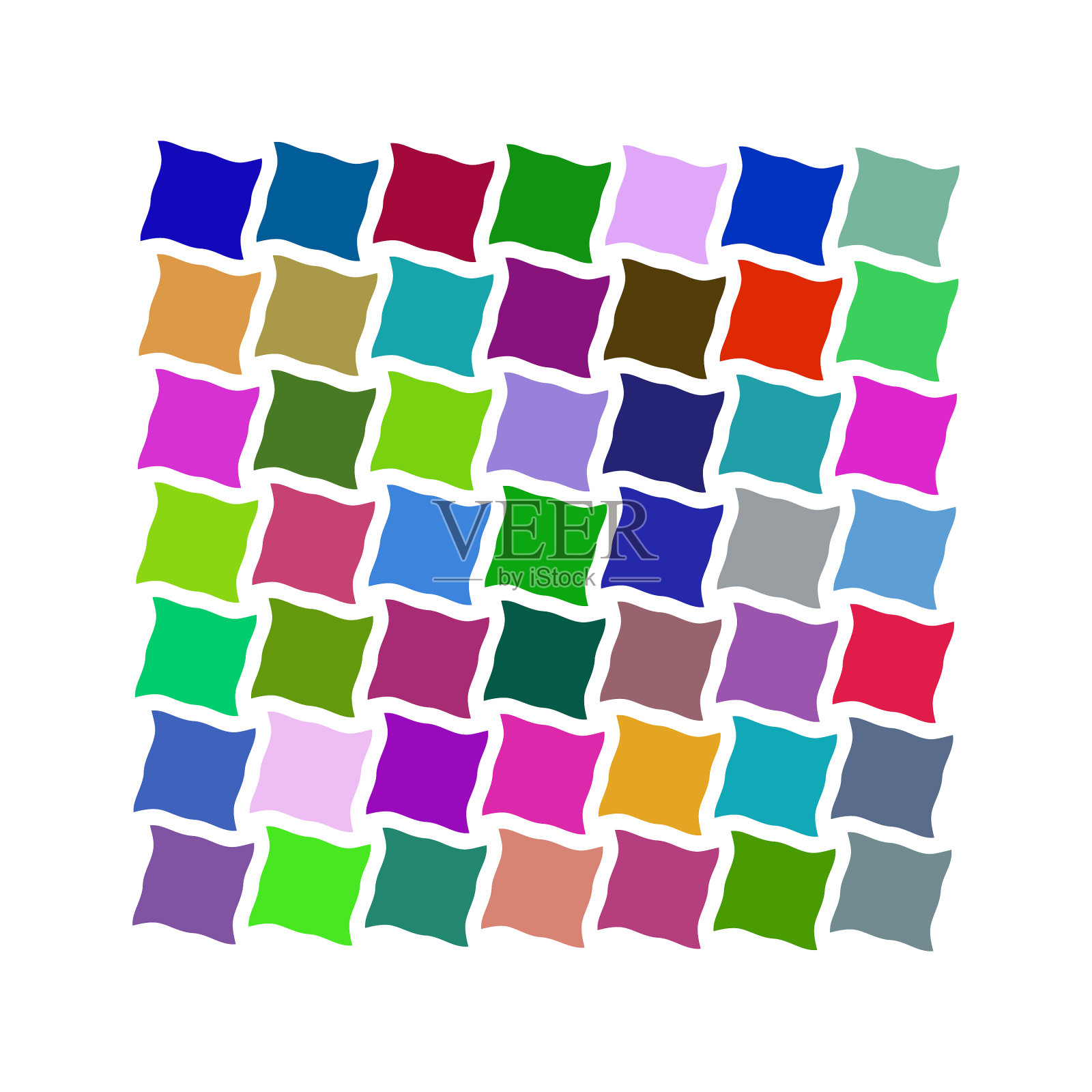 抽象背景不规则的彩色方块插画图片素材