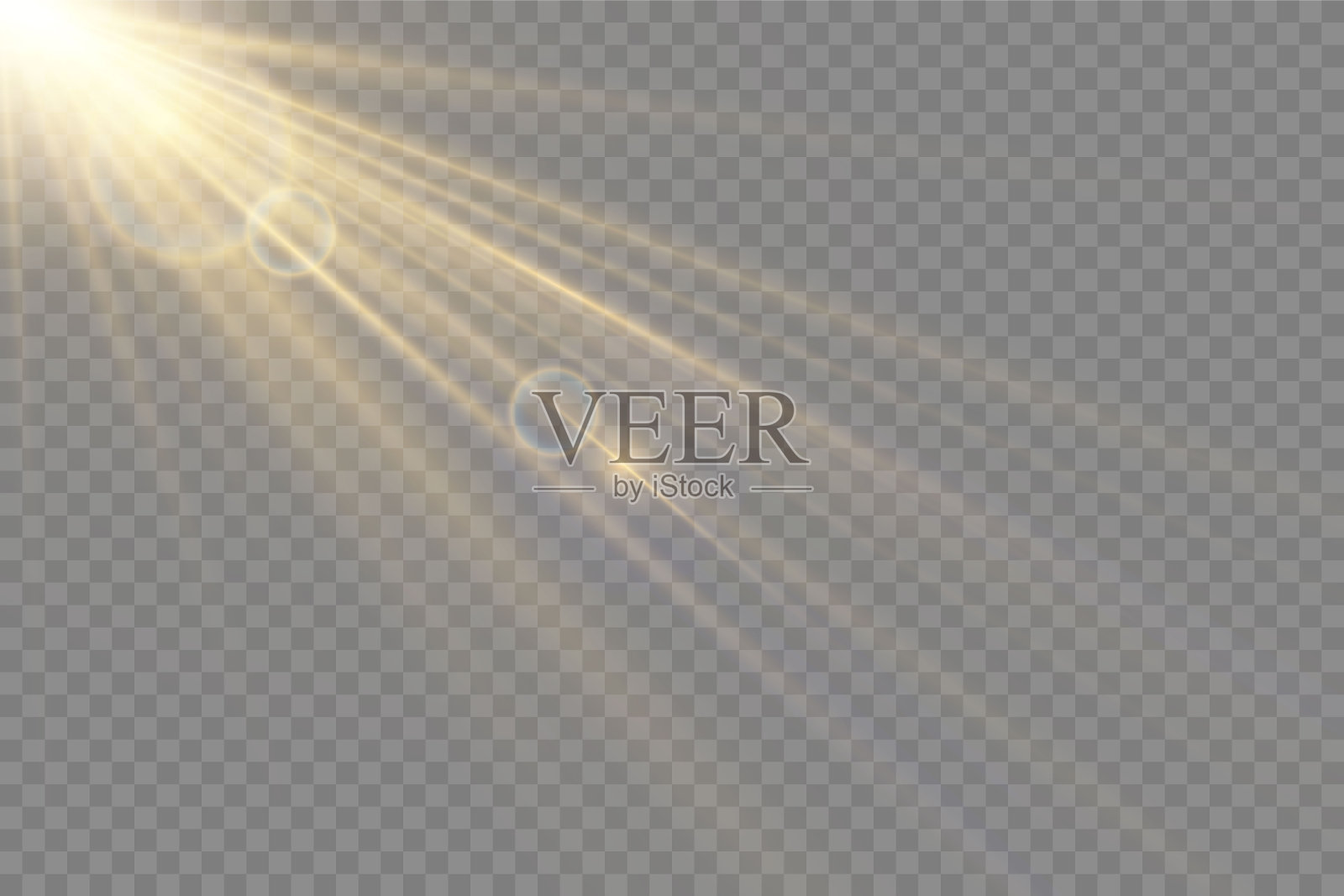 矢量透明阳光特殊镜头闪光效果插画图片素材
