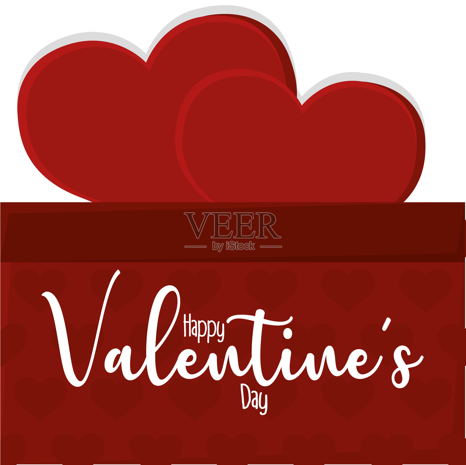 情人节贺卡快乐插画图片素材