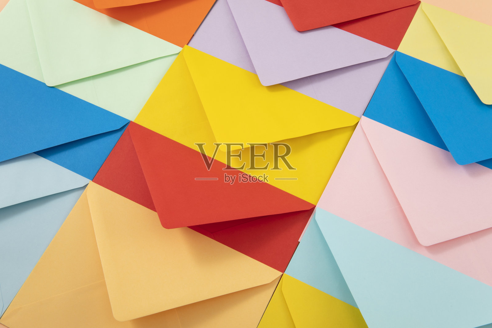 彩色信封背景照片摄影图片