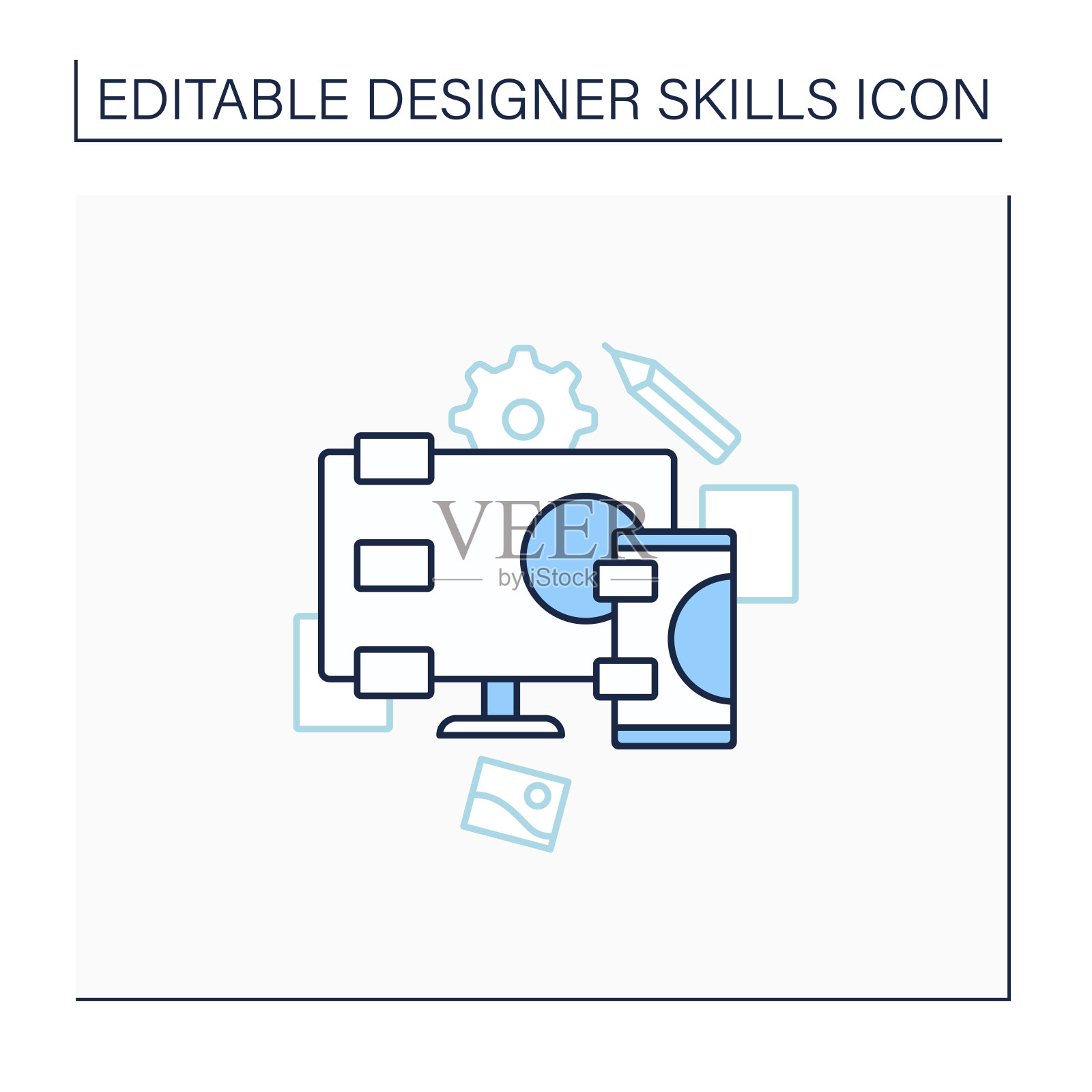 响应式设计线图标图标素材