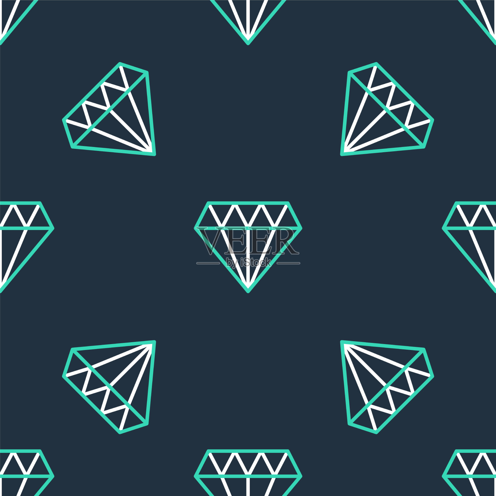 线菱形图标隔离无缝模式上插画图片素材