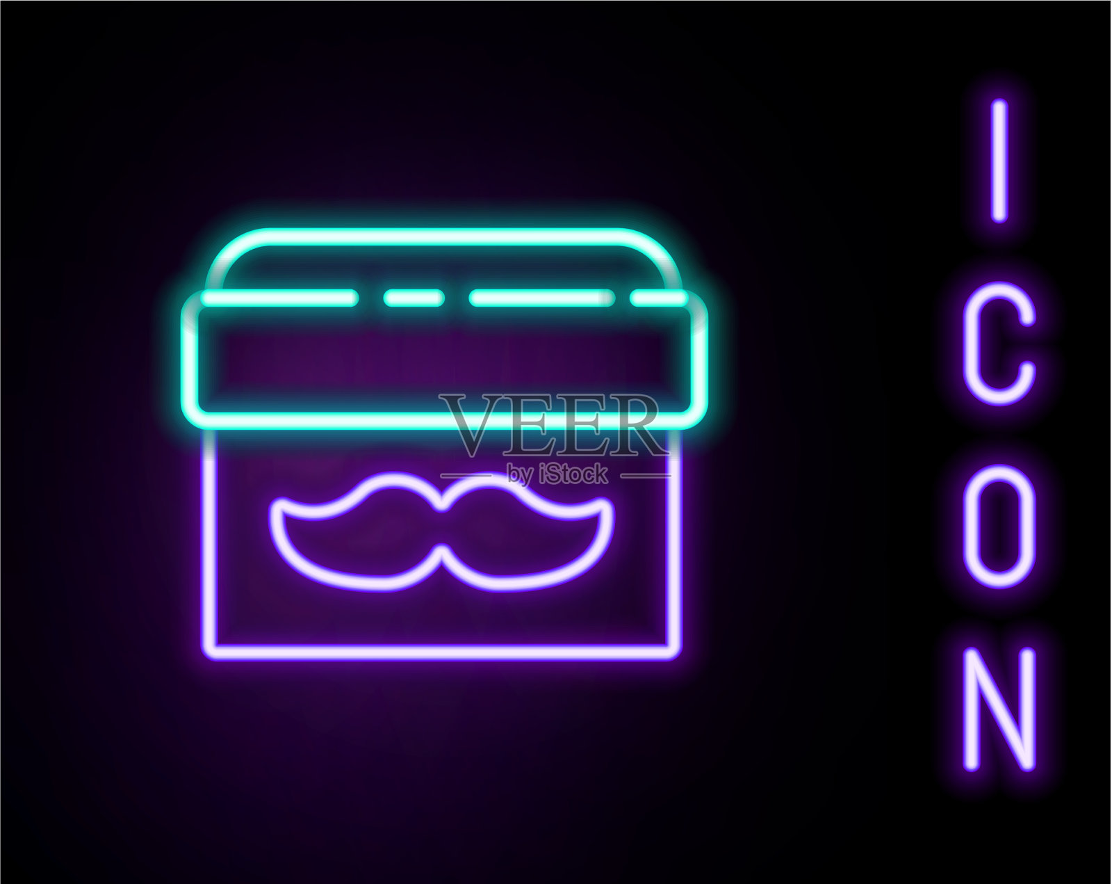 荧光线霜或润肤露化妆瓶插画图片素材