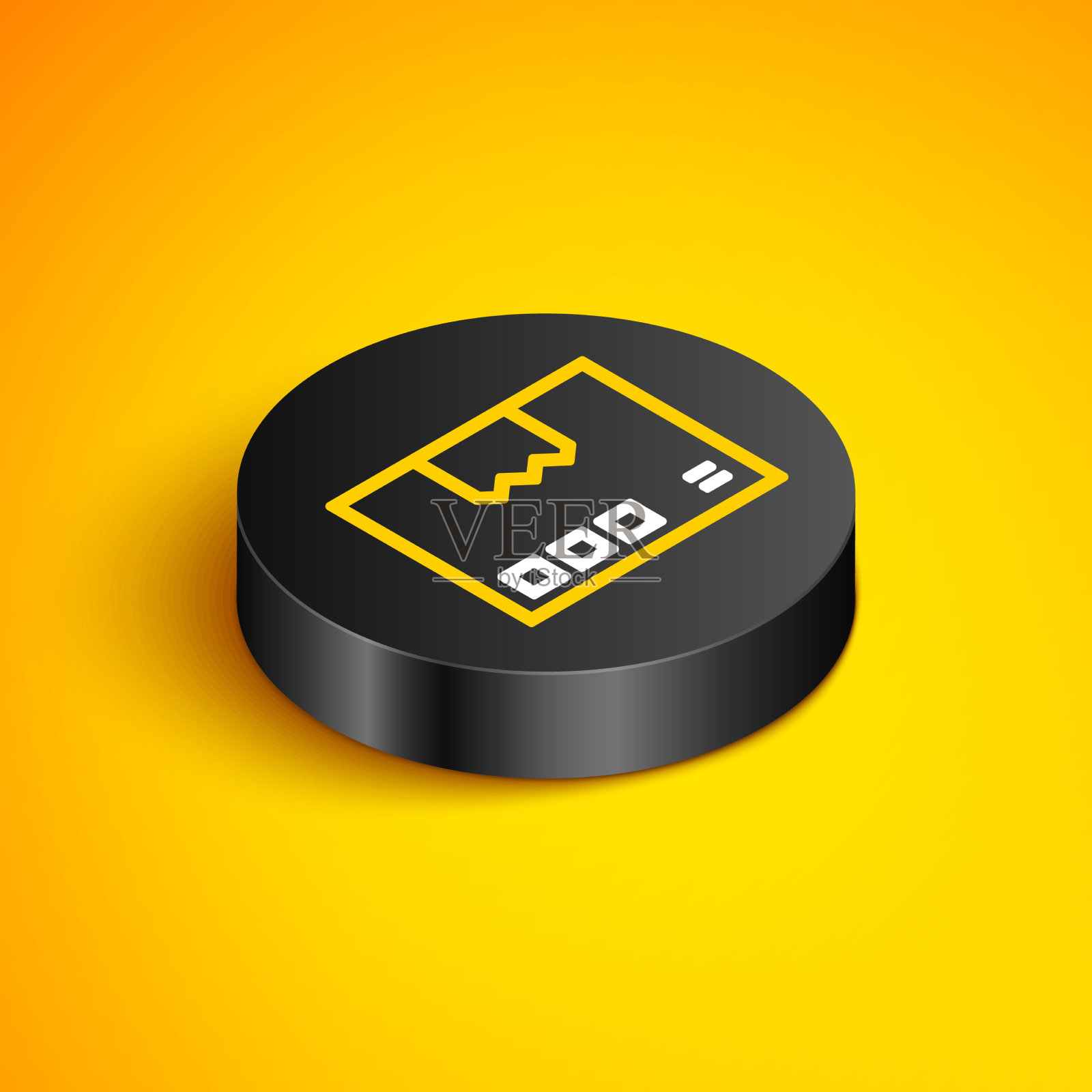 等距线纸箱纸箱图标隔离插画图片素材