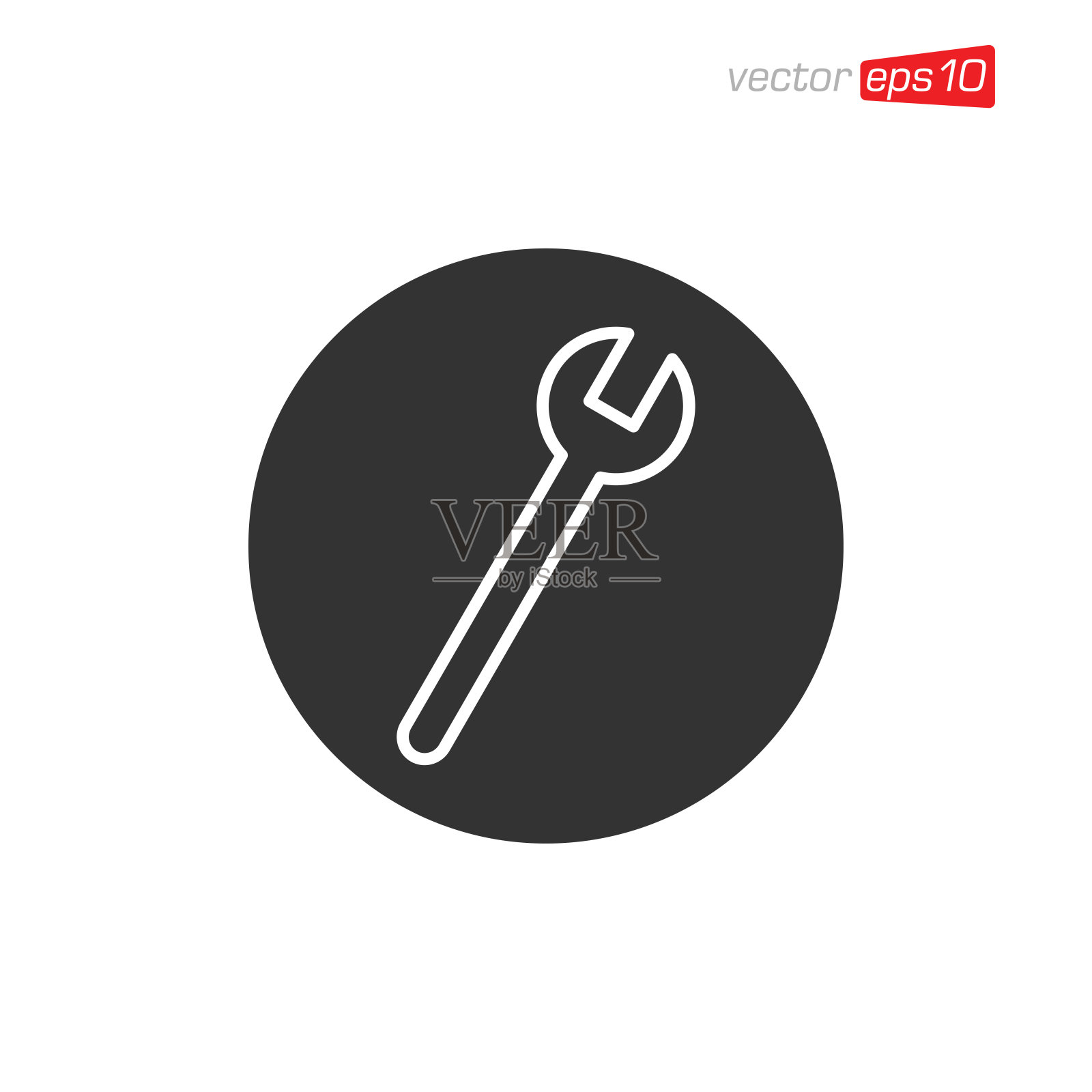 工具扳手图标设计矢量插画图片素材