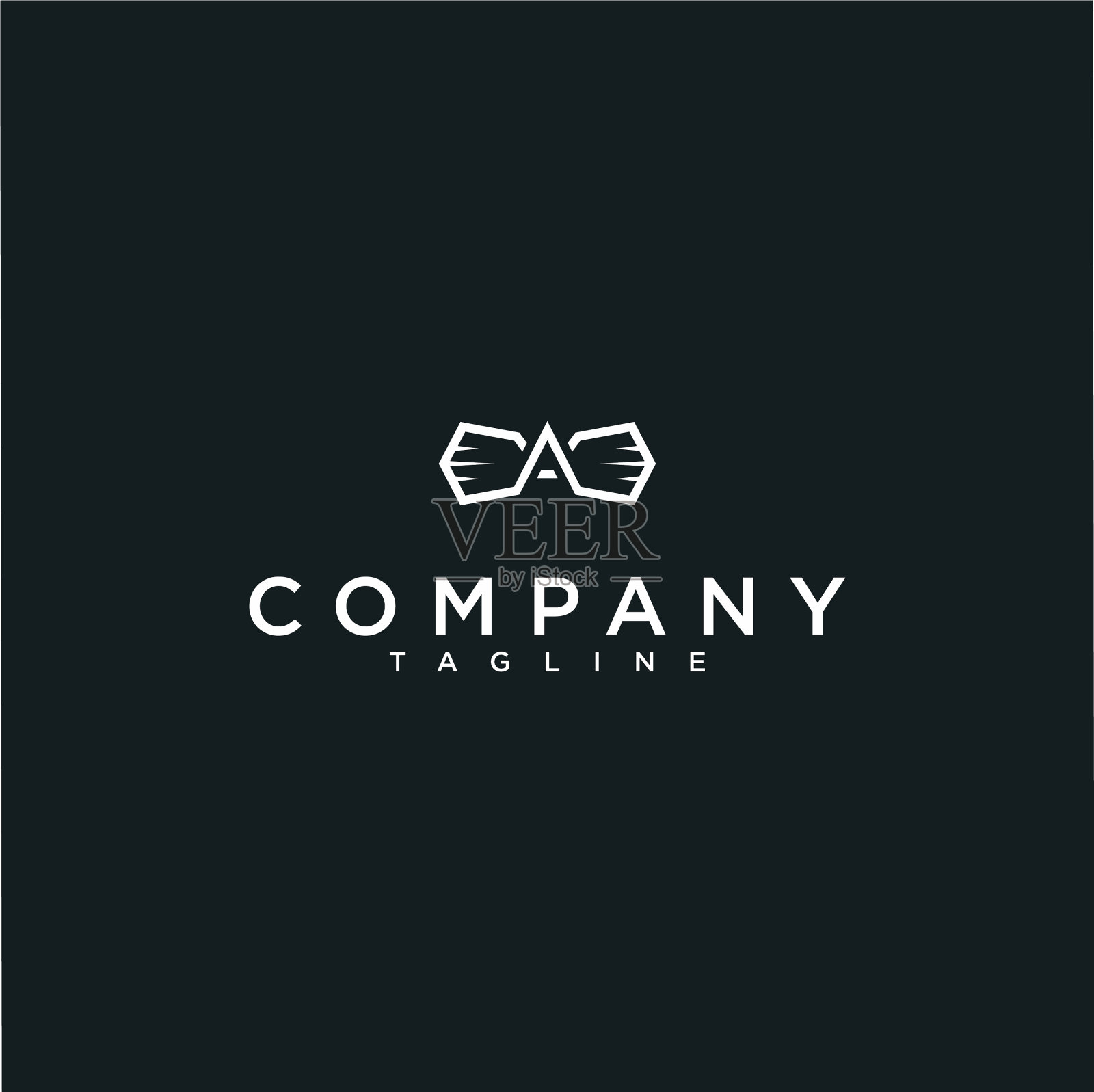 酒店及餐厅顾问标志设计插画图片素材