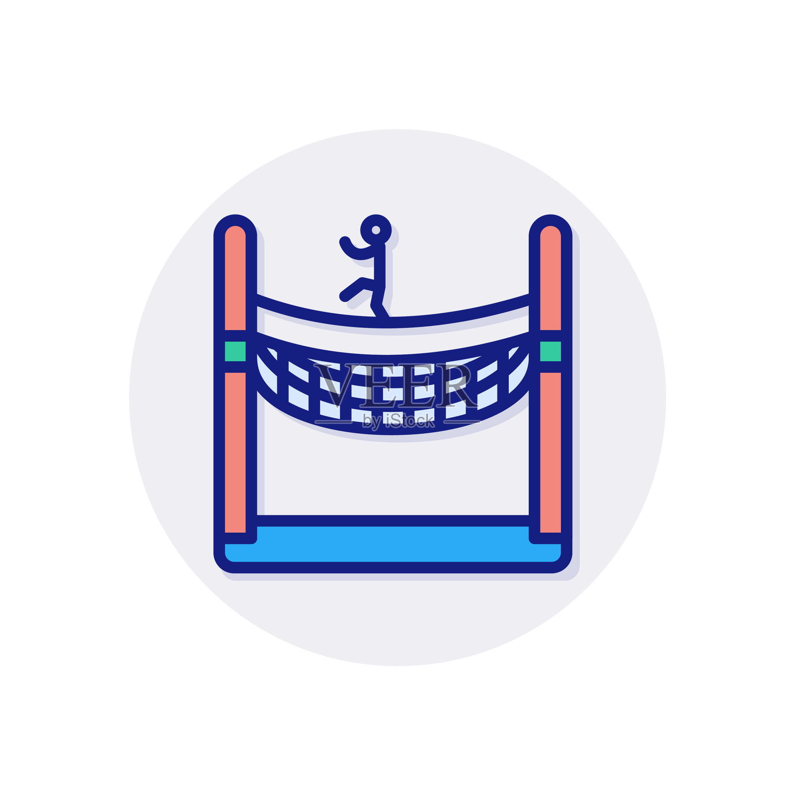 网络图标的标志类型插画图片素材