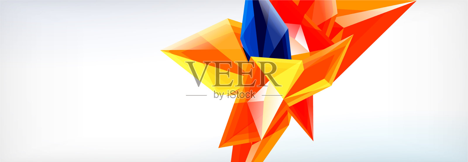 三维三角形和金字塔抽象插画图片素材