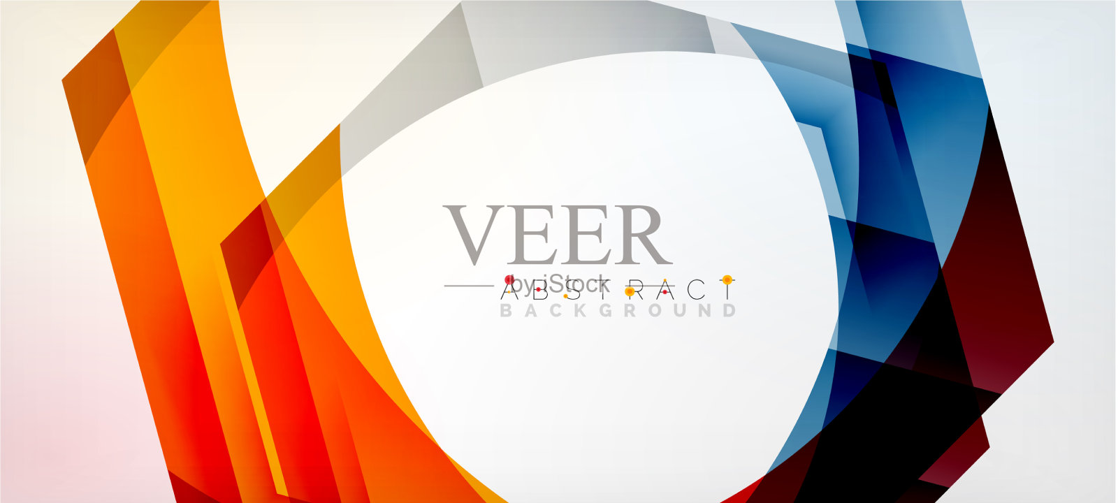 透明六边形几何形状抽象插画图片素材