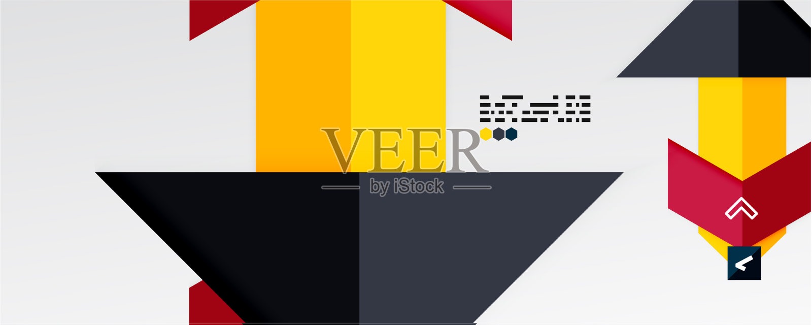 闪亮的颜色三角形和几何形状插画图片素材