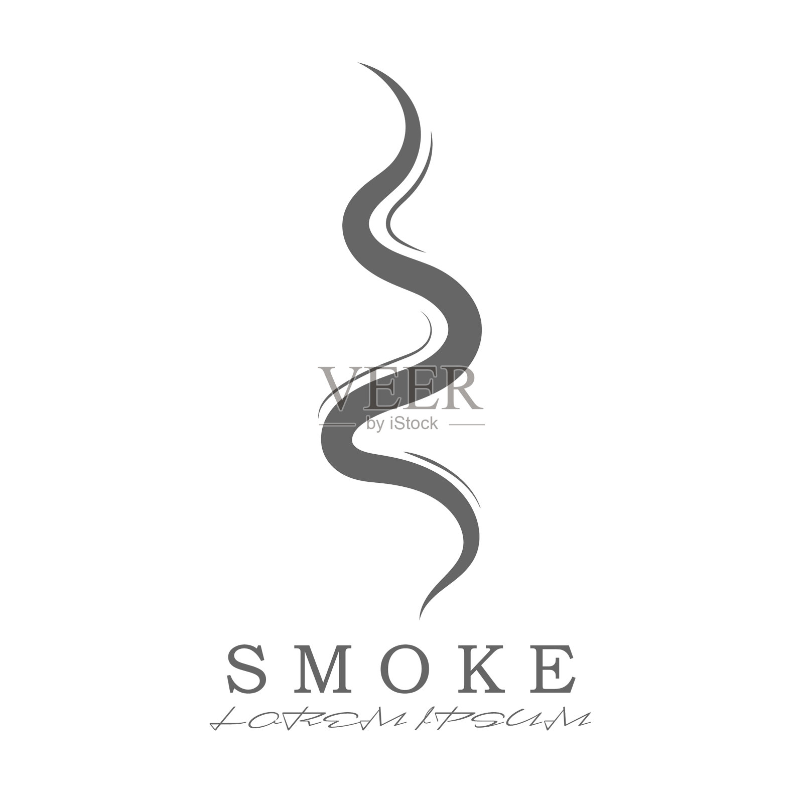 图标熏香或蒸平风格插画图片素材