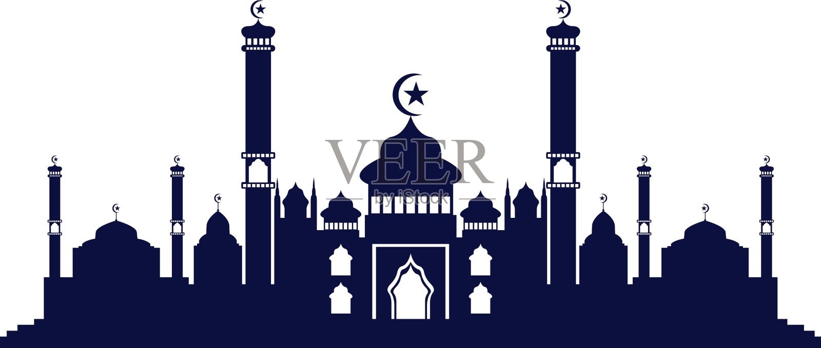 清真寺图标设计模板插画图片素材