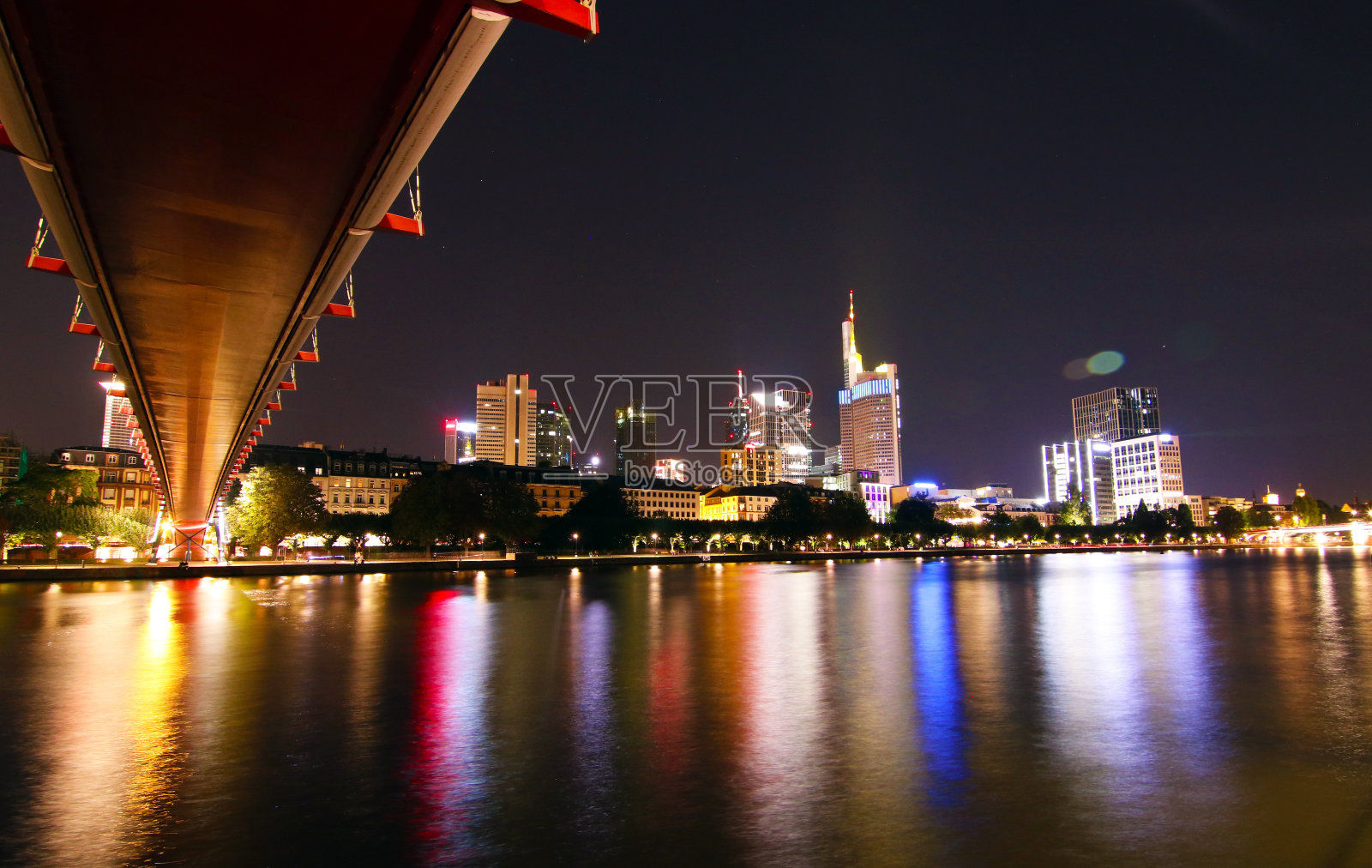 法兰克福之夜照片摄影图片