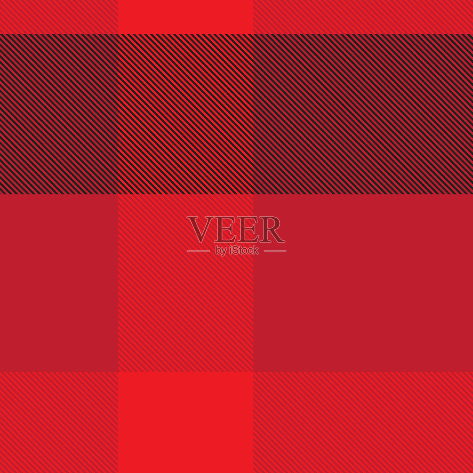 红色不对称格子纹理无缝图案插画图片素材