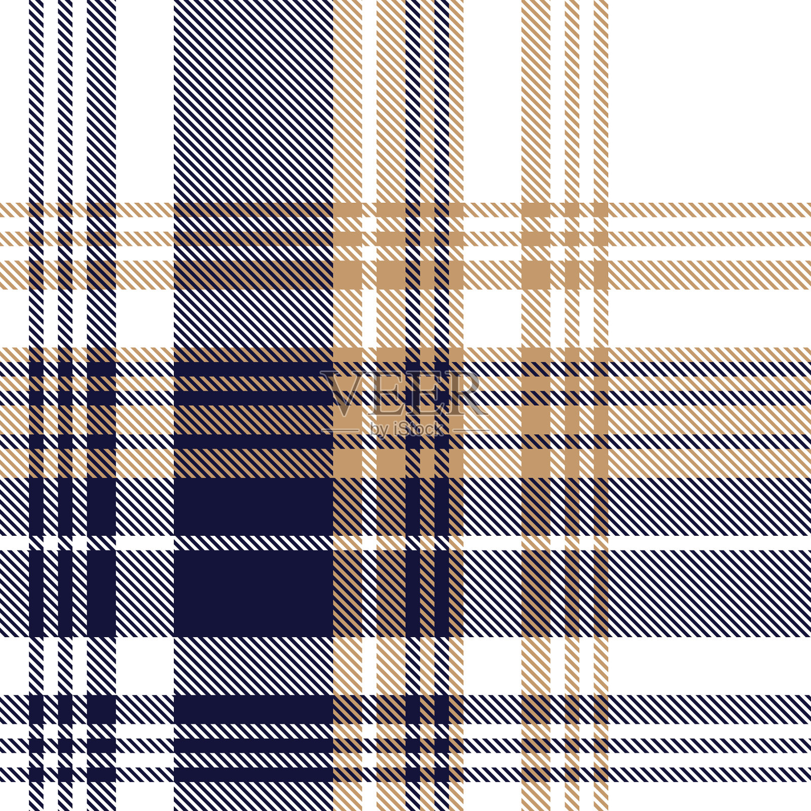 棕色不对称格子纹理无缝图案插画图片素材