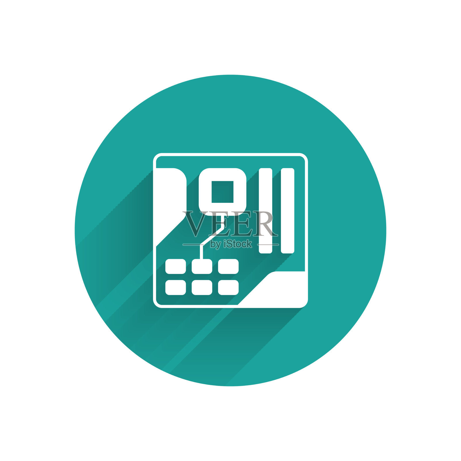 白色电子计算机主板元件插画图片素材