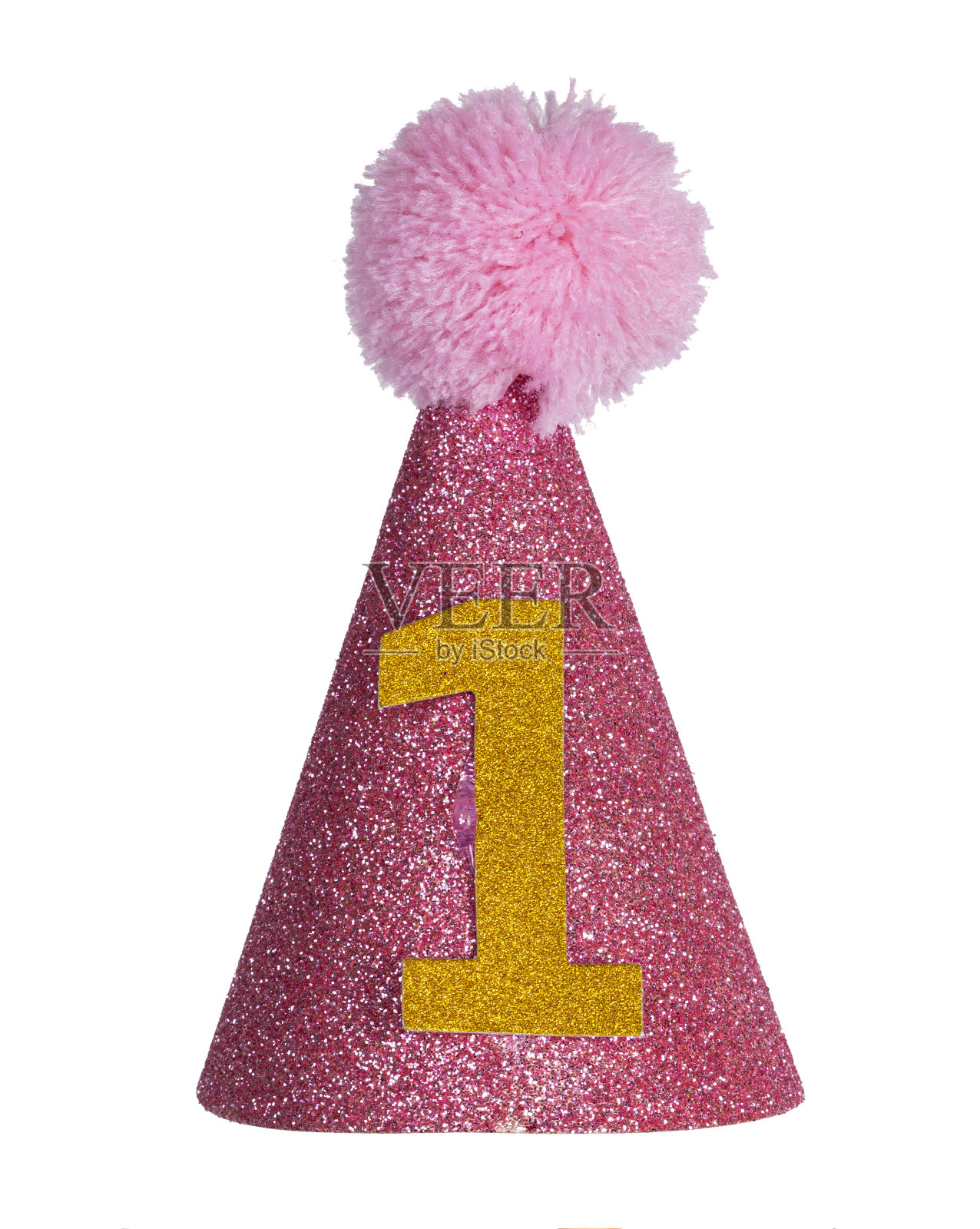 白色背景的派对帽照片摄影图片