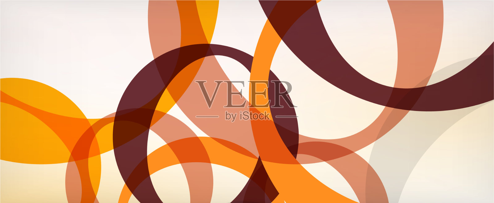 环几何形状o字母重复插画图片素材