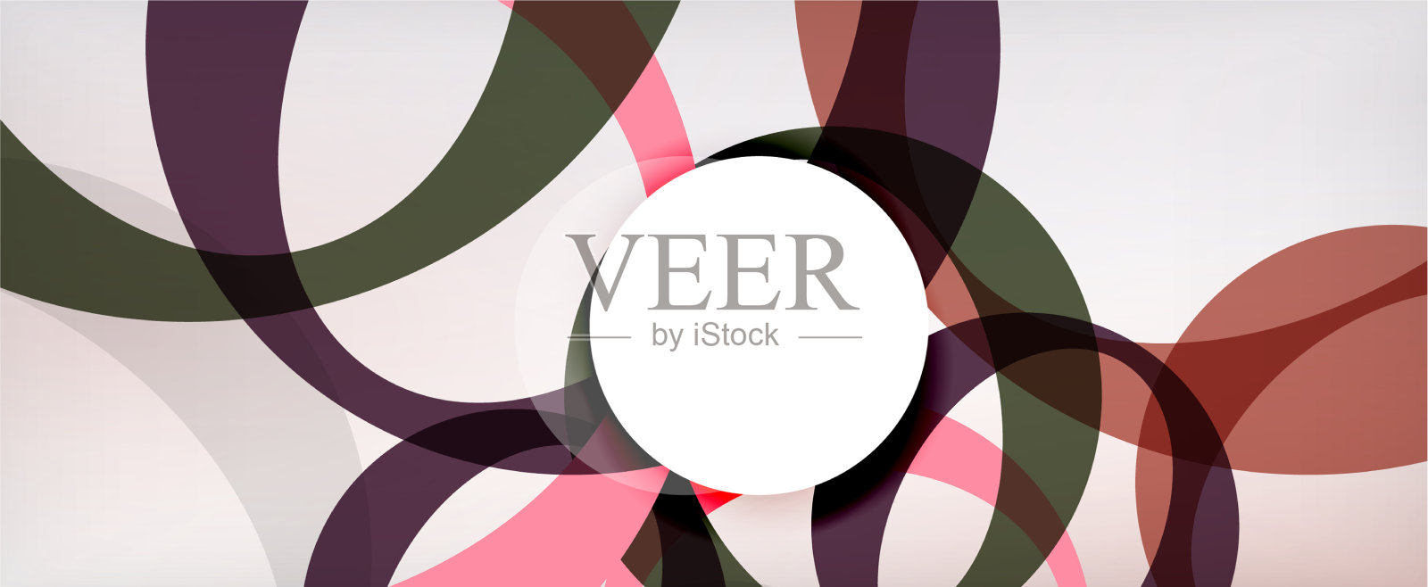 环几何形状o字母重复插画图片素材