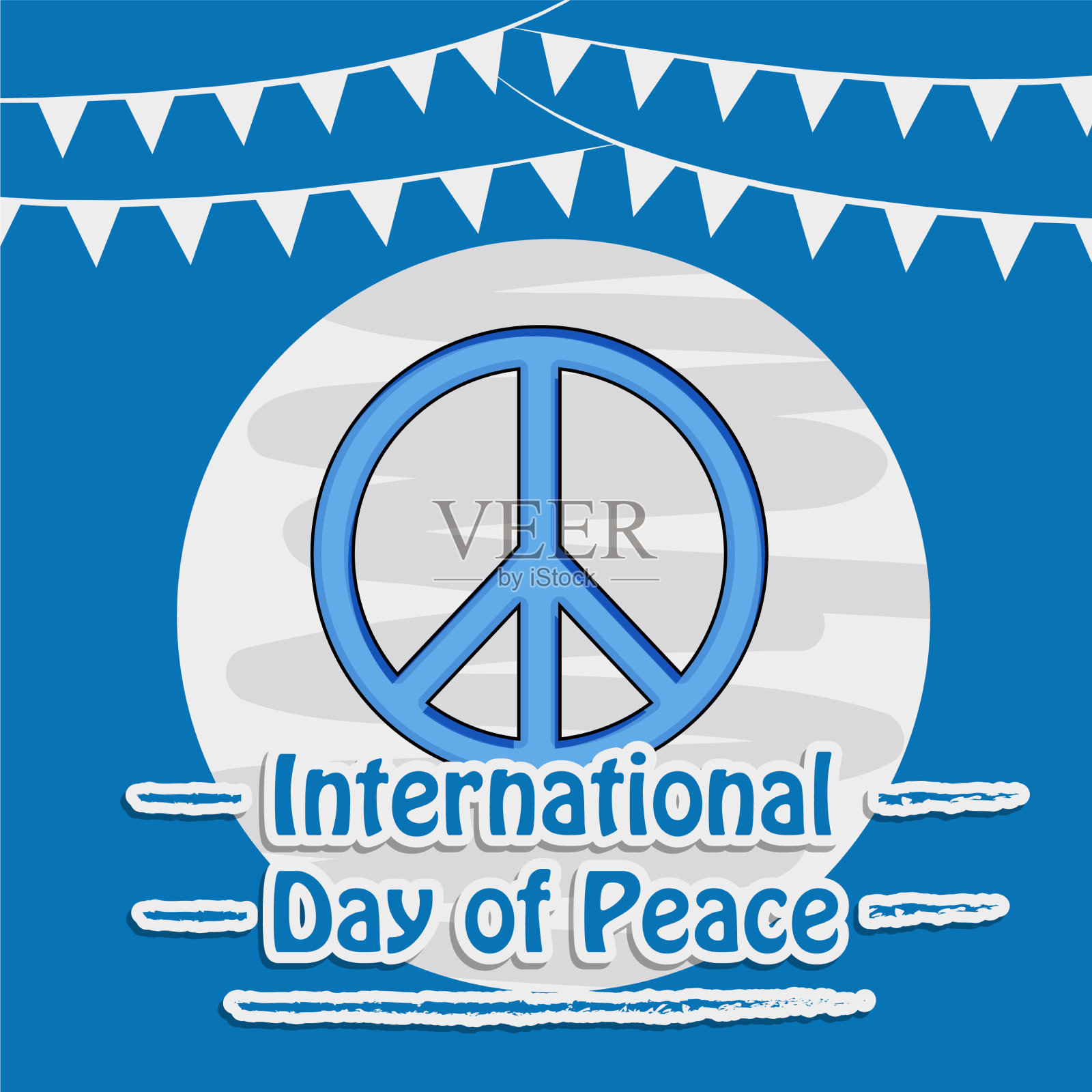 世界和平日插画图片素材