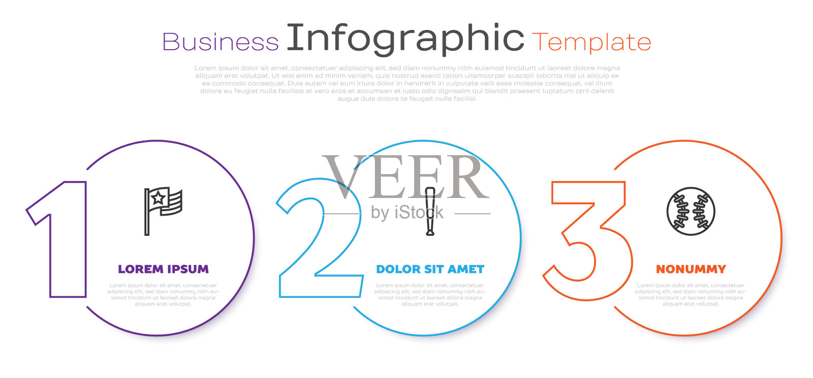 设置线，美国国旗棒球棒和插画图片素材