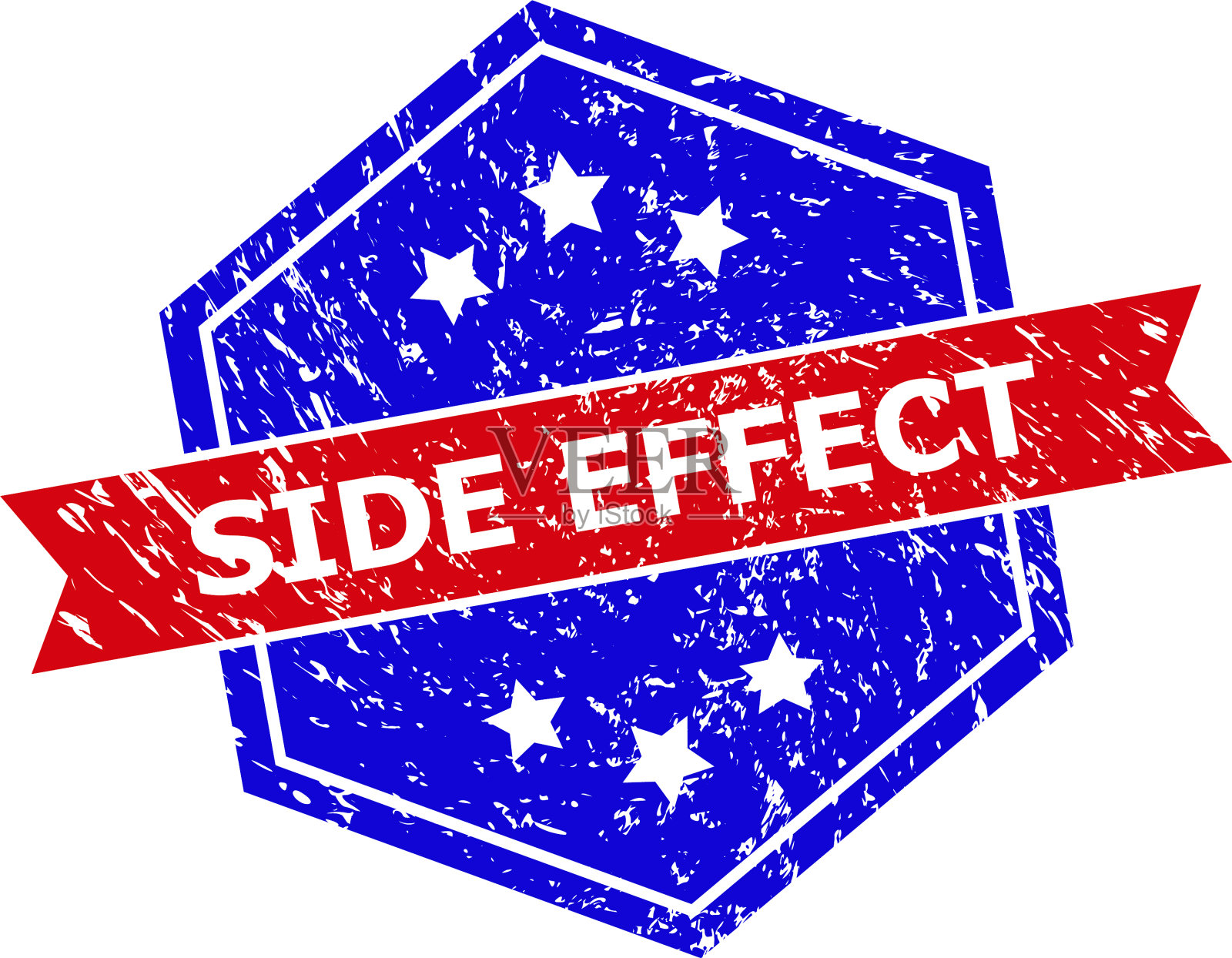 用橡胶制作的六角双色双面印花设计元素图片