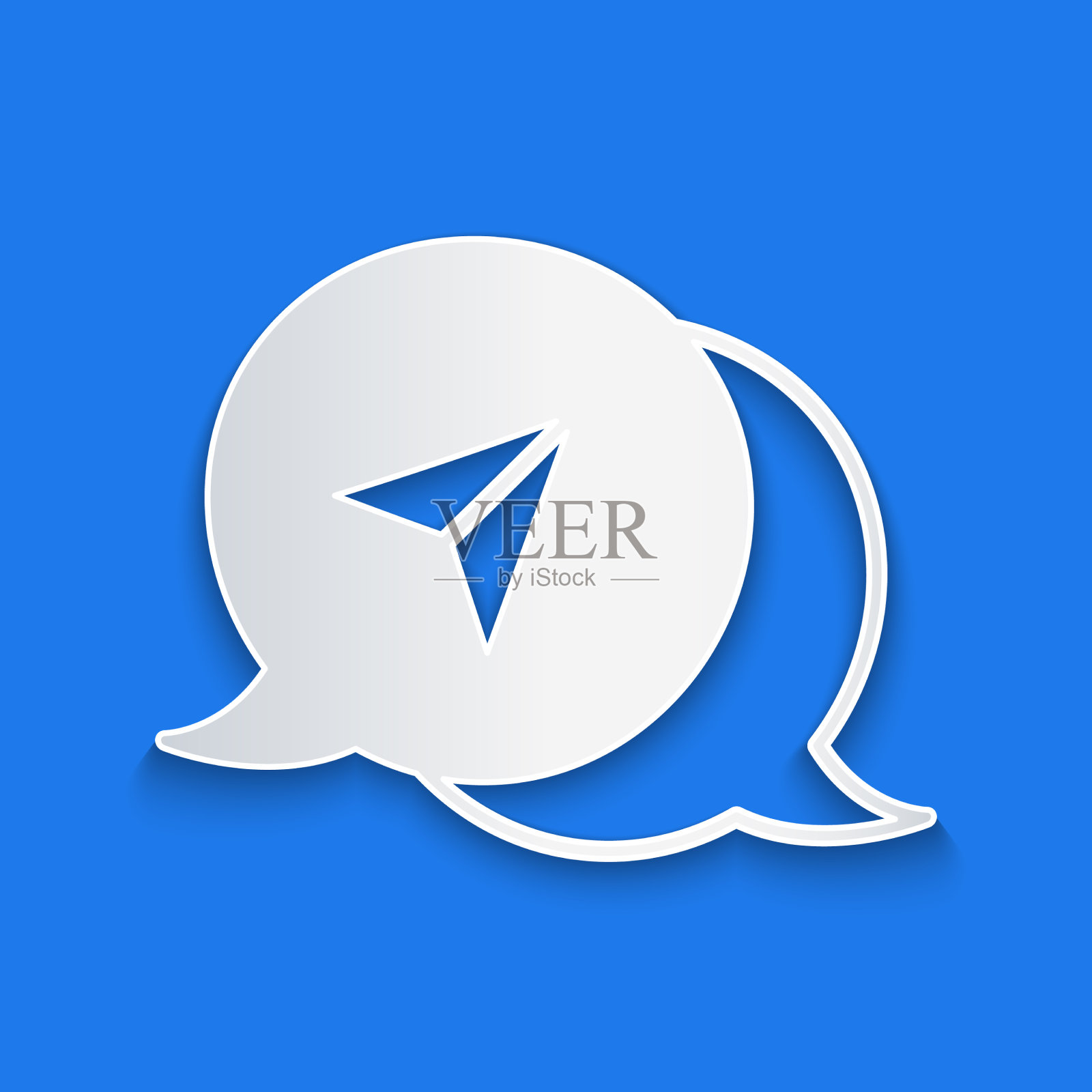 剪纸信息图城市地图导航图标插画图片素材