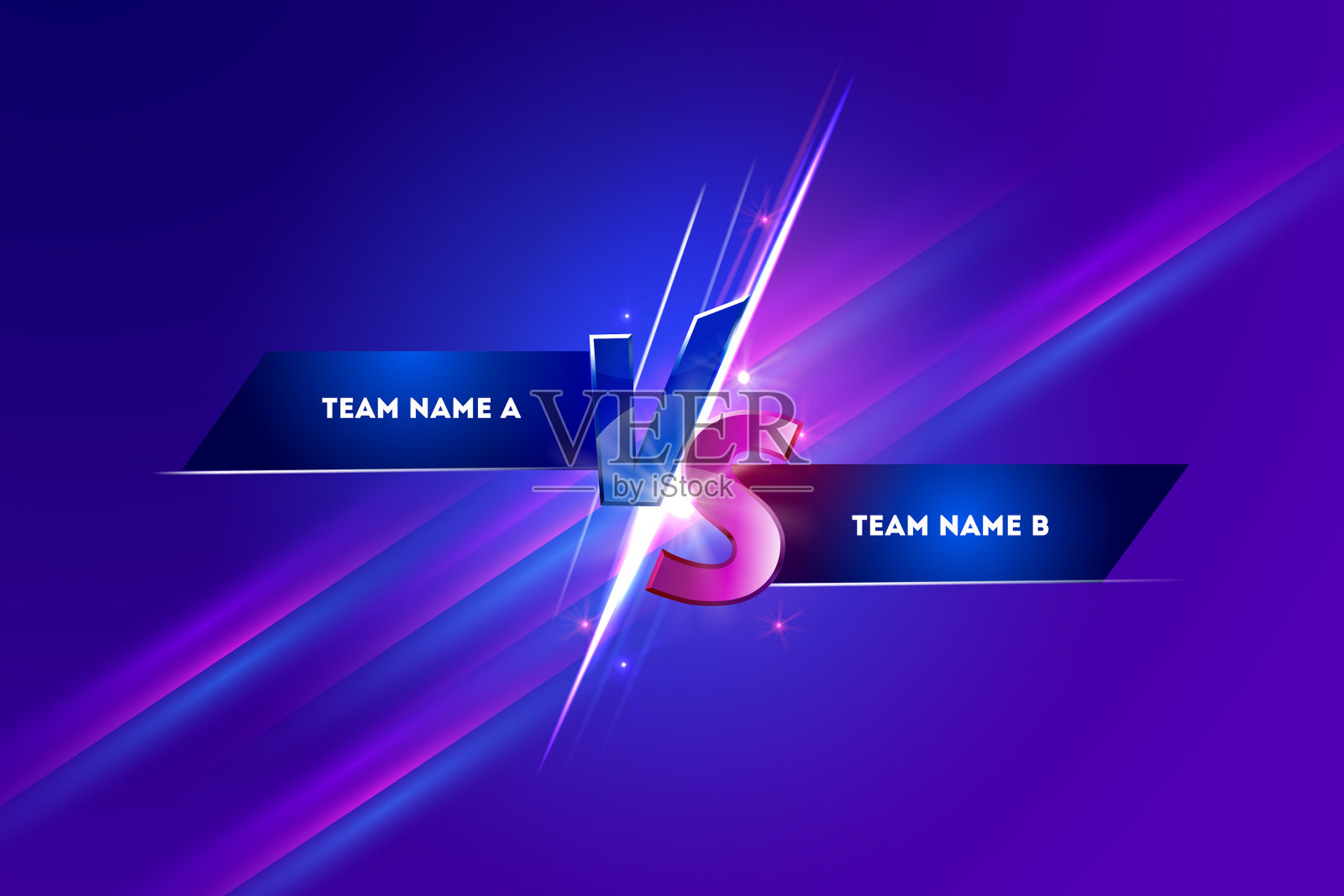 对战vs屏幕的战斗或比较插画图片素材